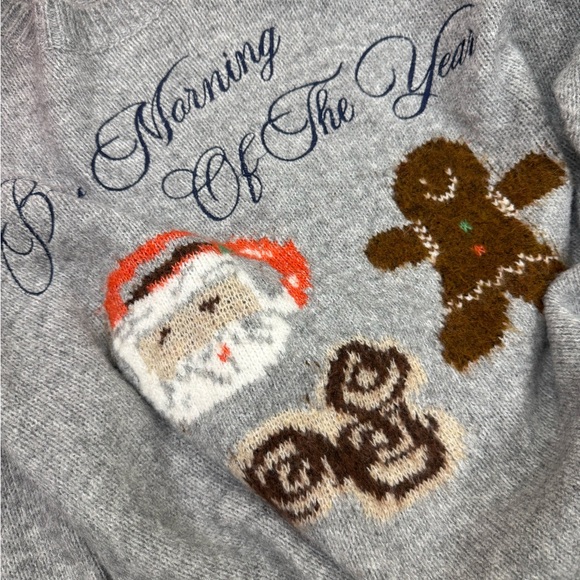 Bailey Rose Grey Holiday Sweater for Christmas S - Picture 3 of 3